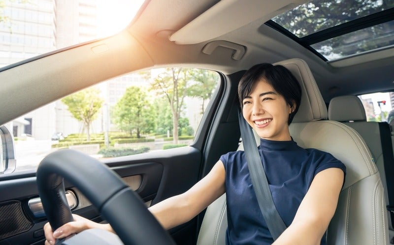 woman driving